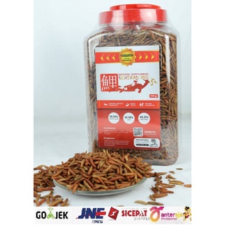 Pakan Makanan Ikan Sentaku Maggot 450gr Magot Ulat Kering BSF Koi Arwana Koki