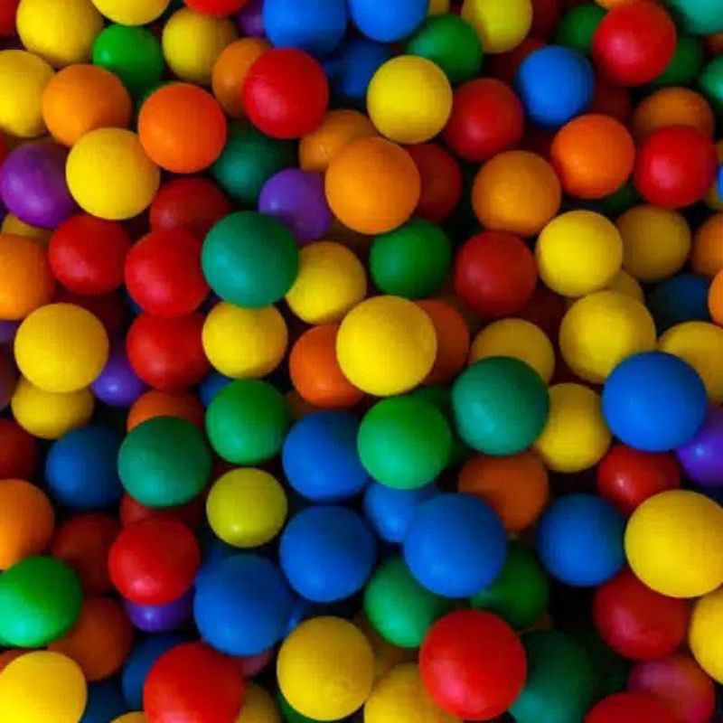 

bola plastik warna warni kecil isi 100 pcs untuk anak anak pastel/biasa/metalic