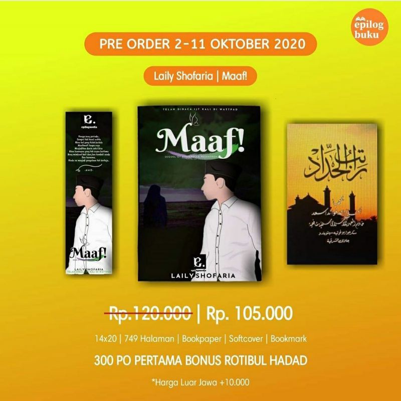 Novel MAAF - sekuel Cinderella Pesantren - Laily Shofaria