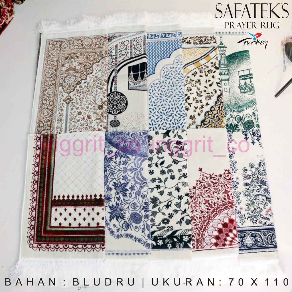 Sajadah Bulu Halus, Safatek, Sajadah Seserahan pernikahan, uk 70 x 110 cm