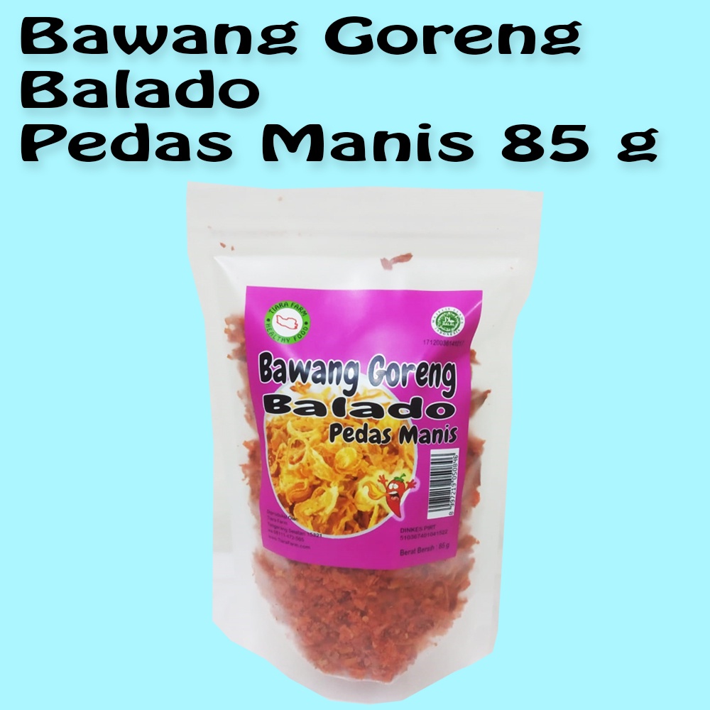 

Tiara Farm - Bawang Goreng Balado Pedas Manis - 85 g