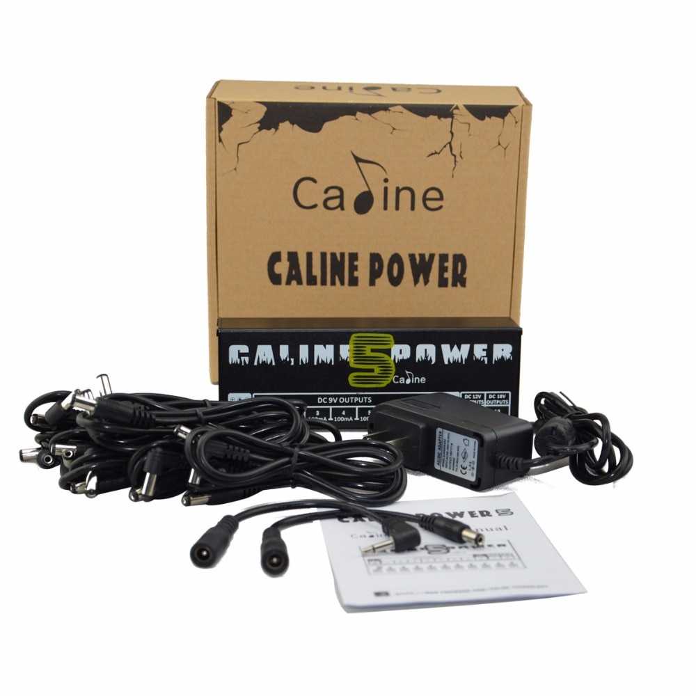 Caline Power Supply 10 Isolated Output EU Guitar Effect Pedal - CP-05-Hitam