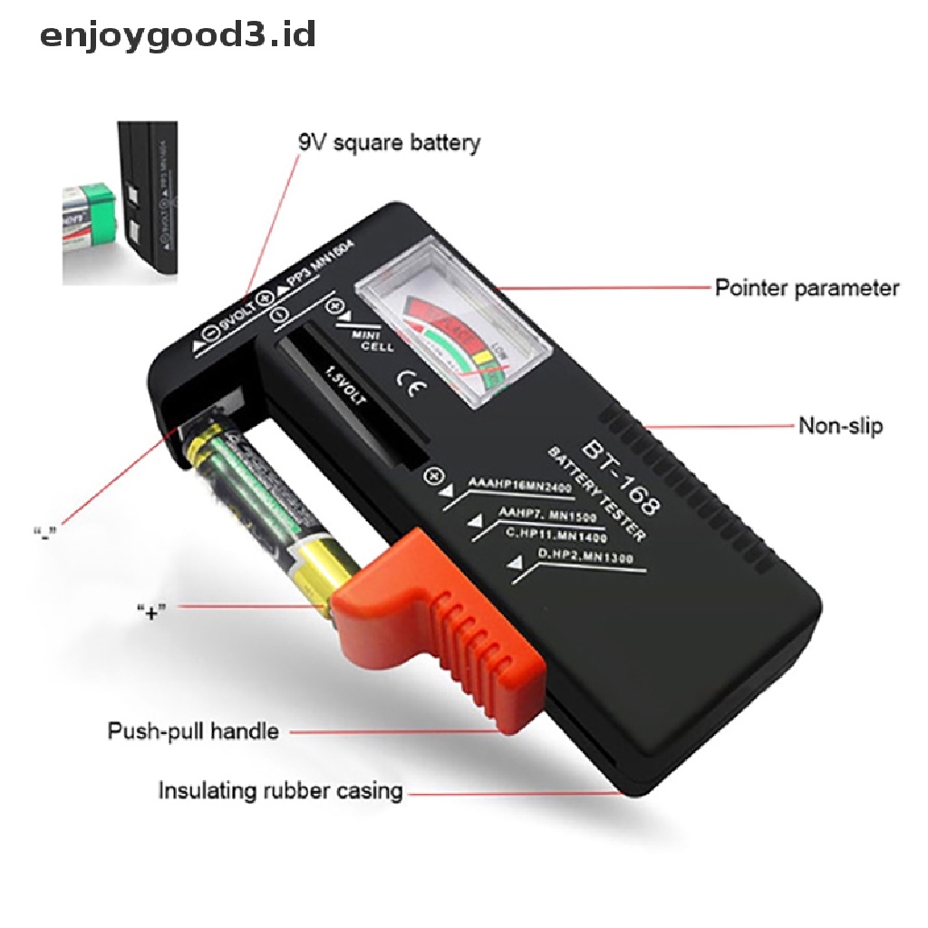 (Dd) Alat Tester Kapasitas Baterai Digital Elektronik Smart Power Indikator