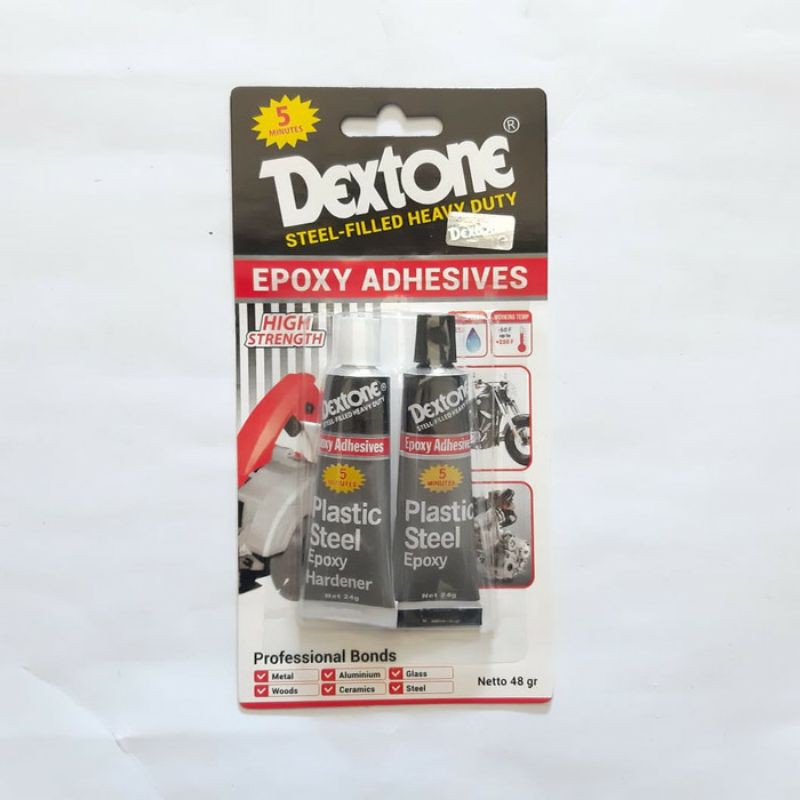

Lem Dextone Epoxy Adhesives Steel-Filled Heavy Duty 48gr