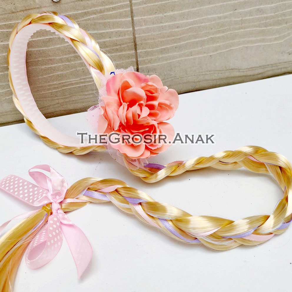Bando Rambut PREMIUM Cosplay Kostum Princess Frozen Elsa Rapunzel Aurora