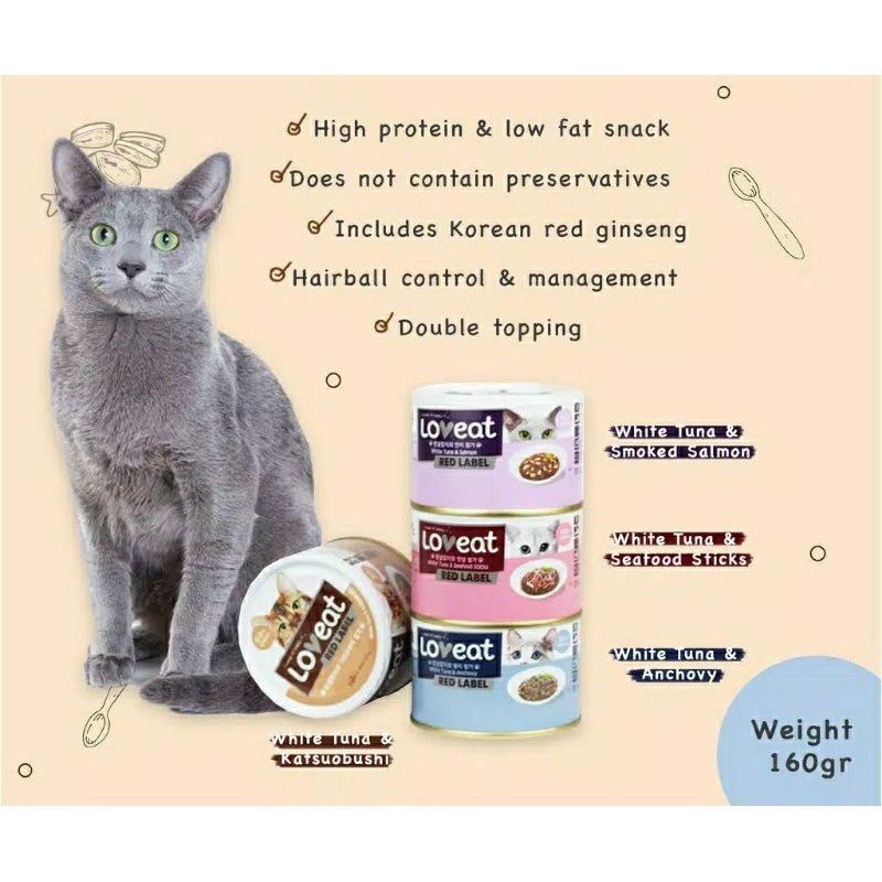 Makanan Kucing Basah Sajo 160gr - Loveat Food Makanan - Loveat Cat Red Label