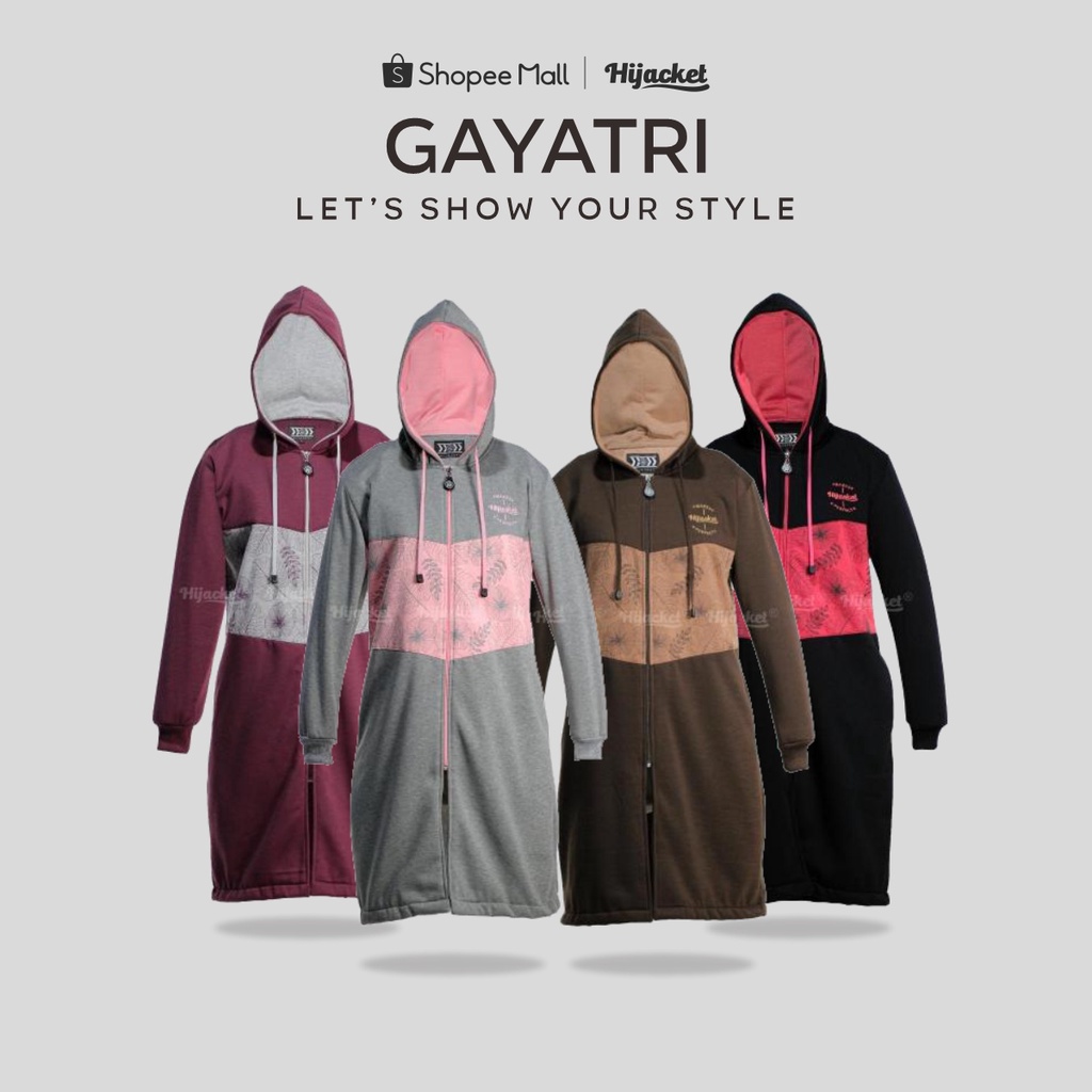 Hijacket Gayatri Original Jaket Wanita Muslimah Bahan Premium Fleece Fre Totebag & Souvernir-4