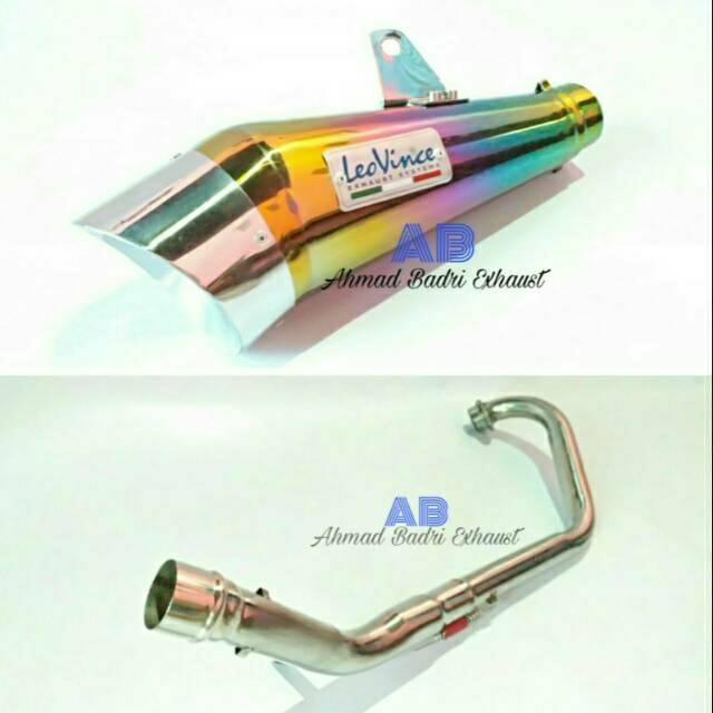 Knalpot racing ninja 250 RR MONO leovince rainbow