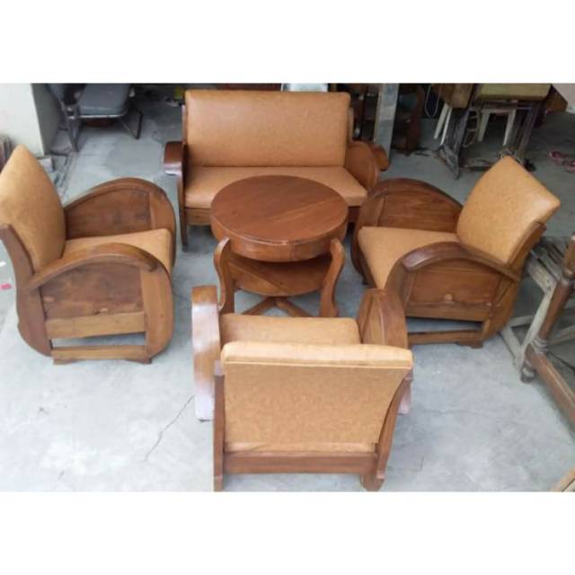 Set meja kursi tamu sedan mebel meubel furniture jepara murah modern tren terbaru terkini