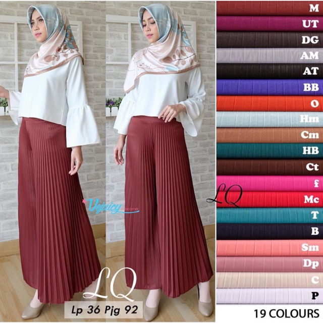 BIG SALE (PREMIUM QUALITY) KULOT PLISKET PANJANG KULOT PAYUNG