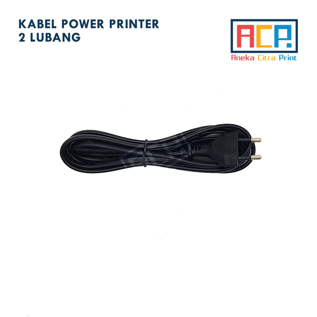 Kabel Power Printer 2 Lubang - 1,5 Meter