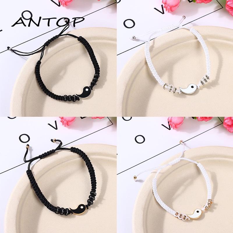 Gelang Tali Anyaman Tangan Bahan Alloy Untuk Pasangan