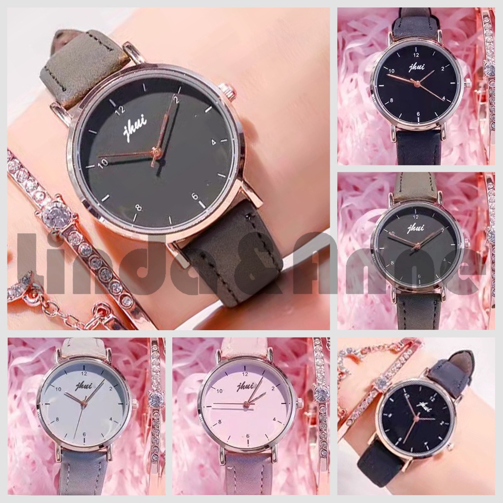 Jam Tangan Wanita Analog Quartz Casual Kekinian Fashion Import