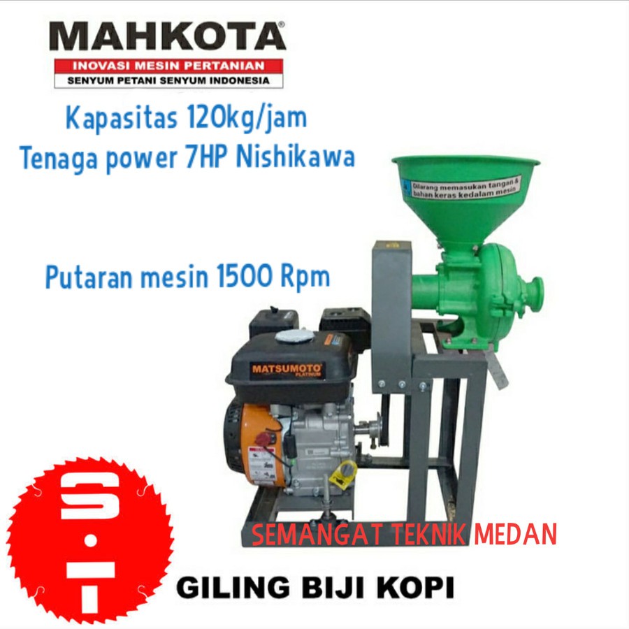 MGM-150G MESIN GILING KOPI BERAS TEPUNG COFFEE GRINDER MAHKOTA MGM 150