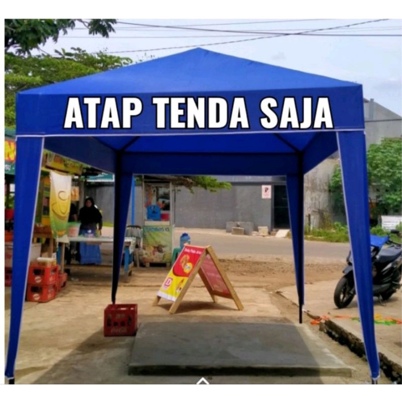 JUAL ATAP TENDA SAJA UKURAN 2x2 dan 2x3 WATERPROOF SISTEM BONGKAR PASANG