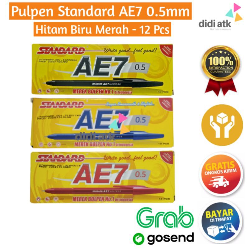 

Pulpen Pena Standard Ae7 0.5mm 12 Pcs / Pen Semi Gel