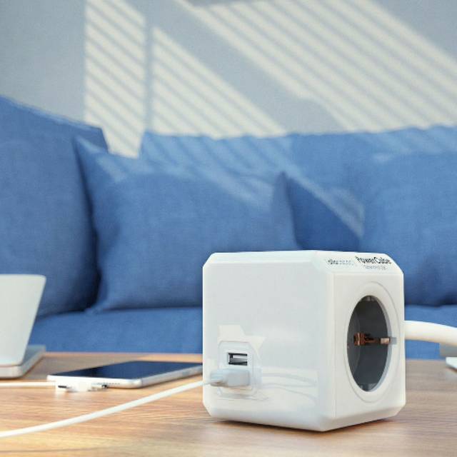 Allocacoc powercube kabel colokan