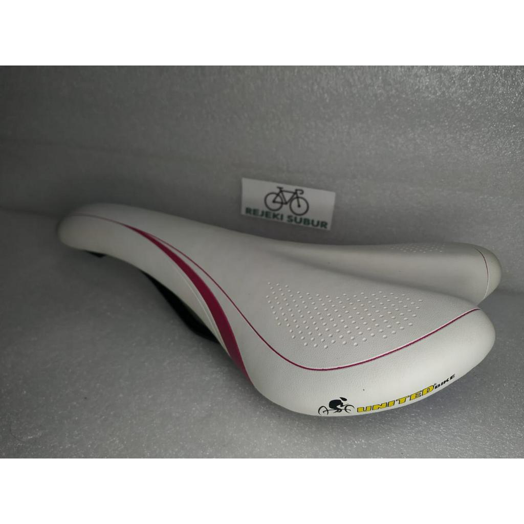 Sadel UNITED Velo putih slim new sepeda balap gunung lipat MINION MTB Original