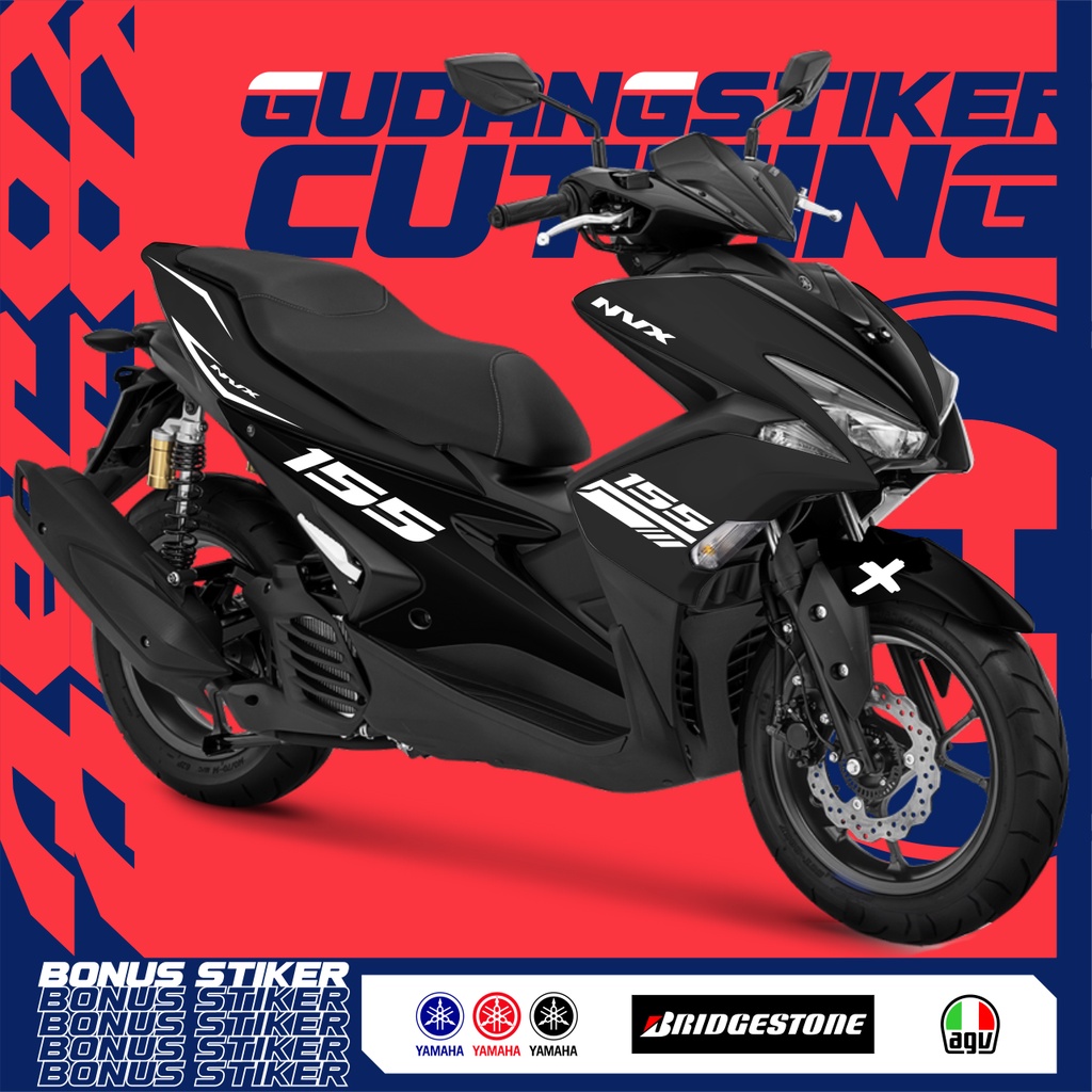 STRIPING CUTTING YAMAHA AEROX OLD 2018 STICKER NVX LAMA STIKER AKSESORIS SEPEDA MOTOR
