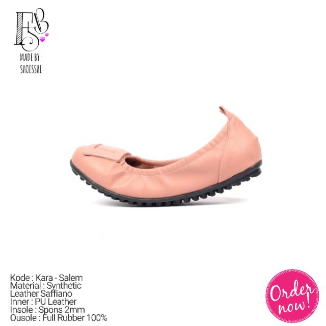 Fsb - KARA Sepatu Flat Shoes Wanita Model Lipat