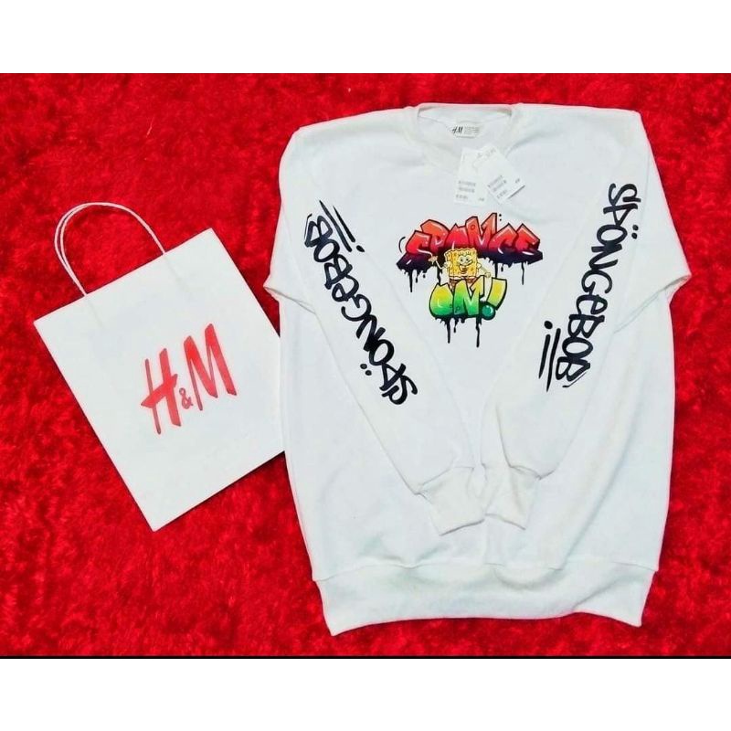 HOODIE CREWNECK SPONGEBOB ZOMBIE FREE GUDIEBAG (COD)