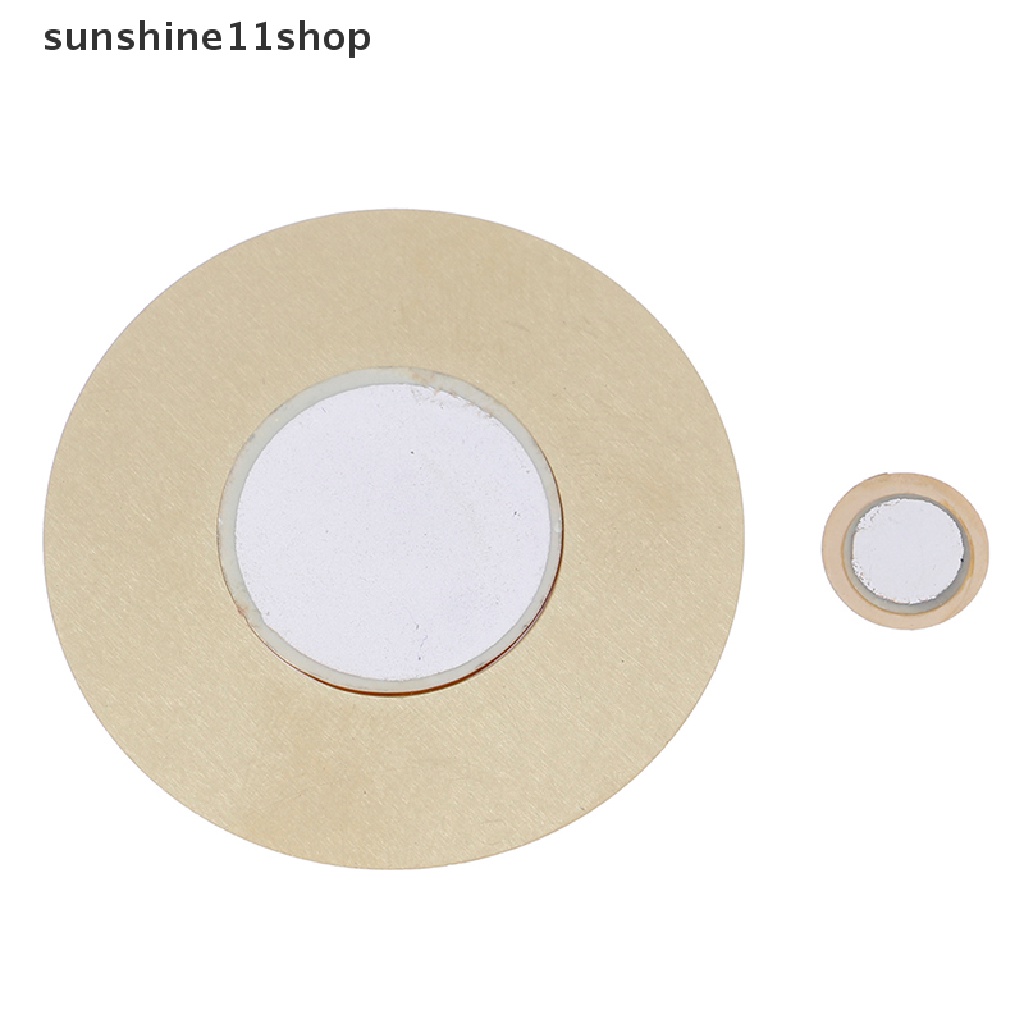 Sho 10Pcs 12-50mm piezo elements sensor pad drum Disk trigger Bulat Tembaga