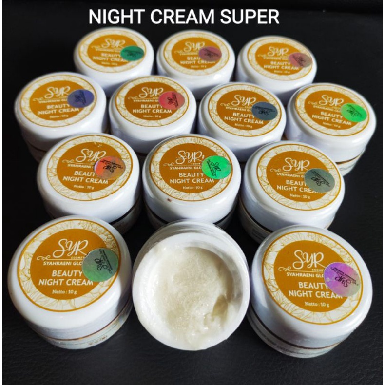COD BPOM Eceran Beauty night cream paket super syahraeni glowing nigth cream syahreni glowing cream 