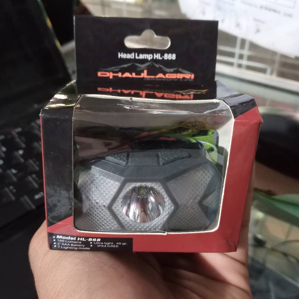 Headlamp DHAULAGIRI HL 868 lampu tracking