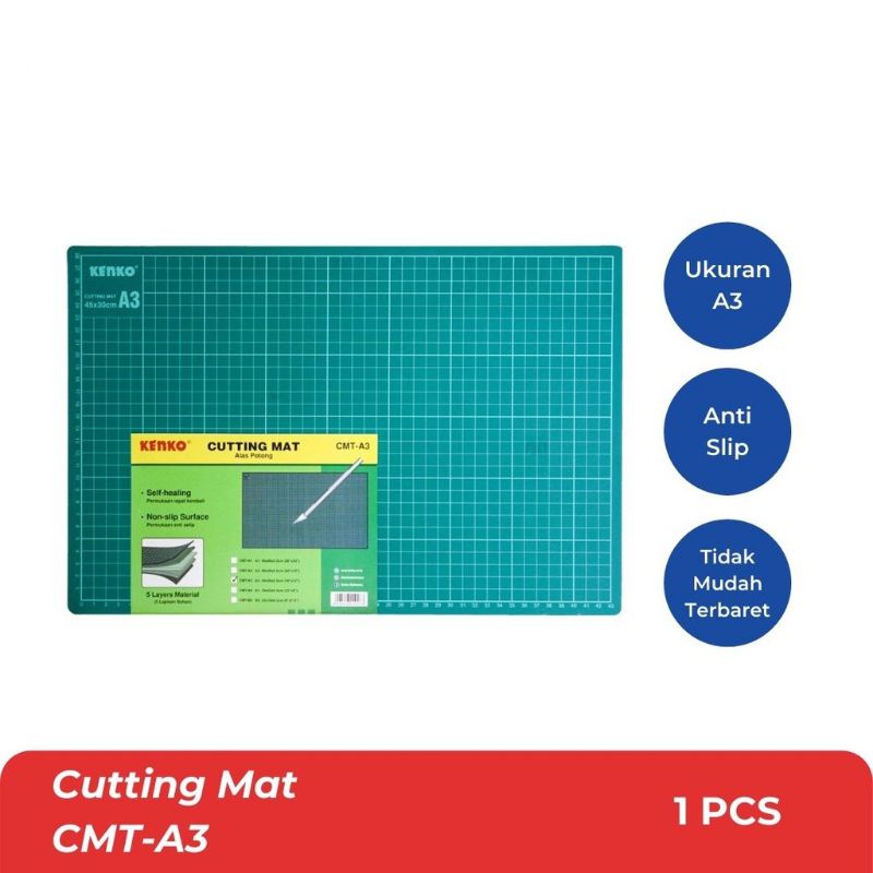 

KENKO CUTTING MAT / ALAS PEMOTONG KERTAS / TATAKAN CUTTER UKURAN A3