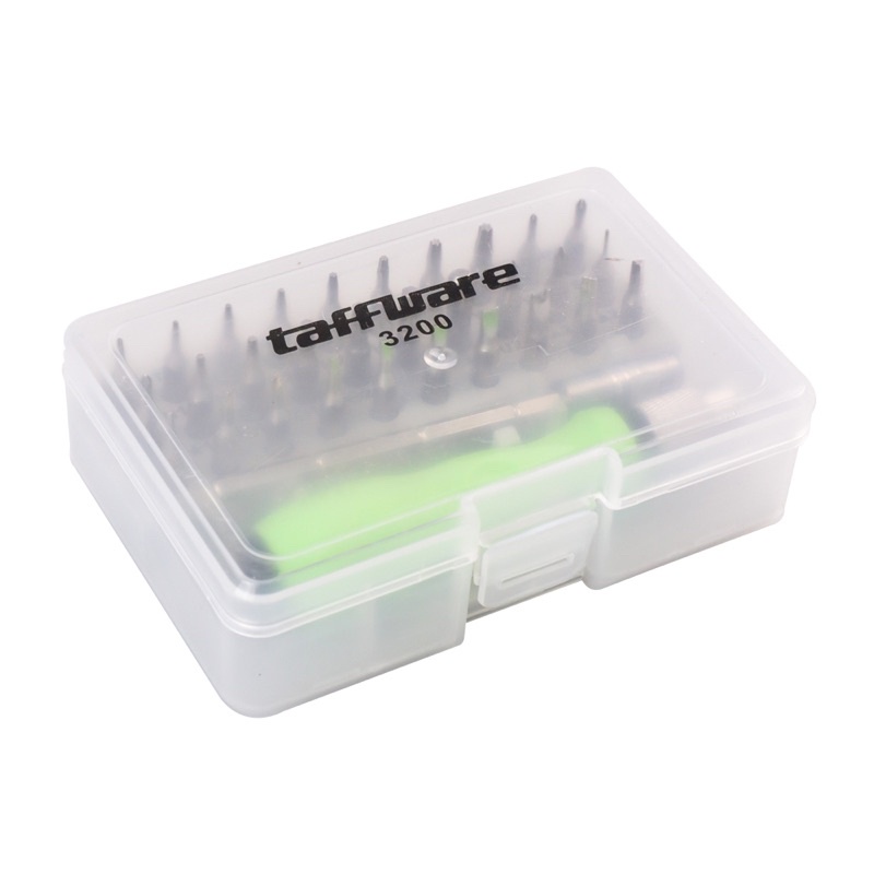 Taffware Obeng 30 in 1 Magnetic Screwdrivers Repair Tool Kit for Smartphone - 3200 - Green