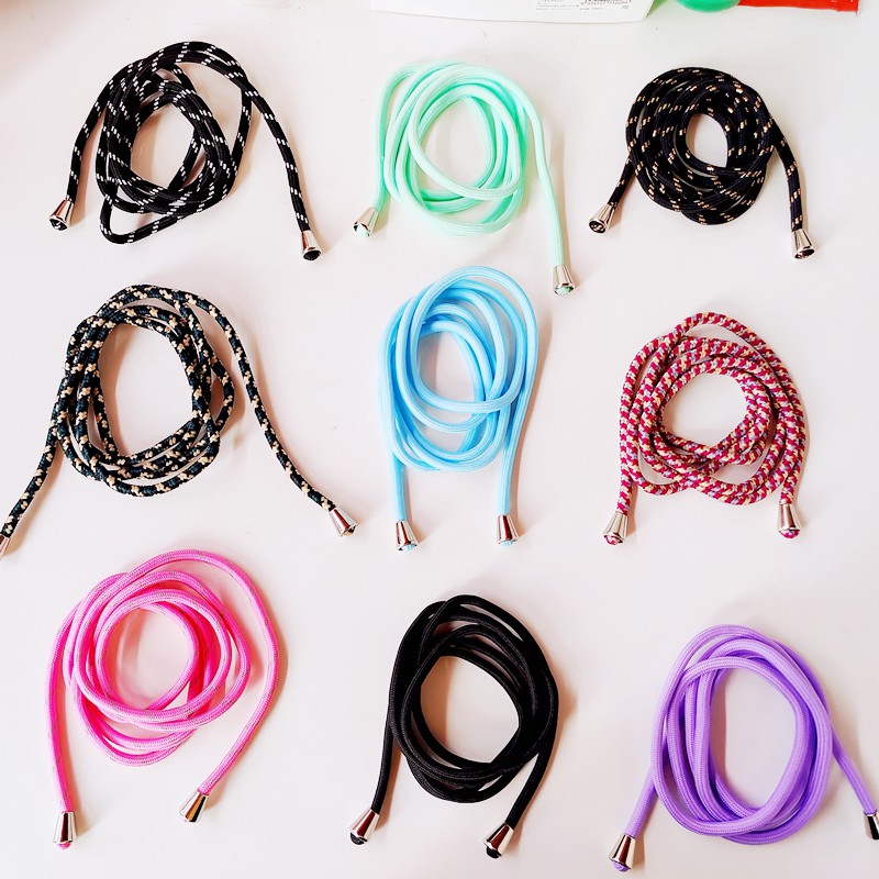 Colorful Mobile Removable Candy Nylon Lanyard Phone Case Strap