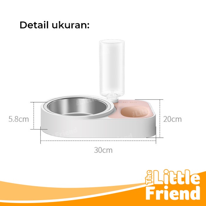 Tempat Makan Minum Dispenser Anjing Kucing Otomatis Pet Water Feeder