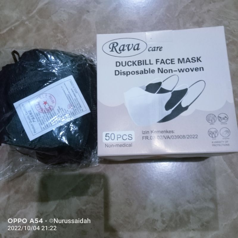 masker dukbil duckbil garis 3 ply isi 50 pc