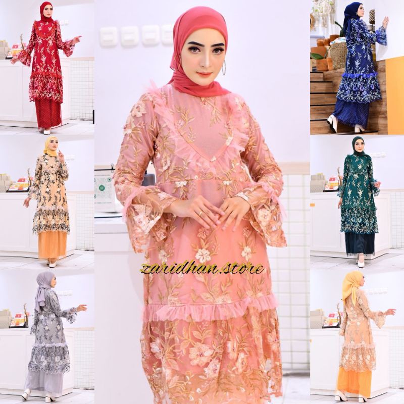 PB//KEBAYA SET ROK SPAN TILE - KEBAYA PESTA KONDANGAN TERBARU - PAKAIAN WANITA - BAJU KEBAYA COUPLE 