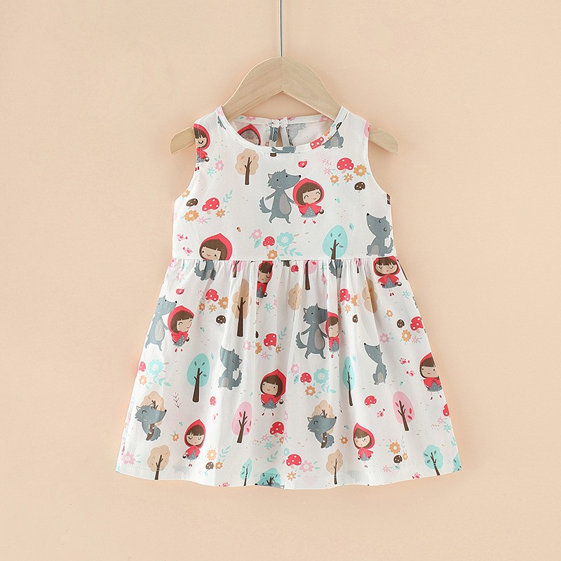 Babymall.id✨ PRINTED KOREAN DRESS Vol.2 Baju Dress Korea Anak Bayi Perempuan 100% IMPOR PREMIUM-Riding Hood