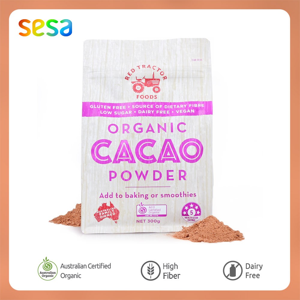 Jual Red Tractor Organic Cacao Powder 300 g Shopee Indonesia