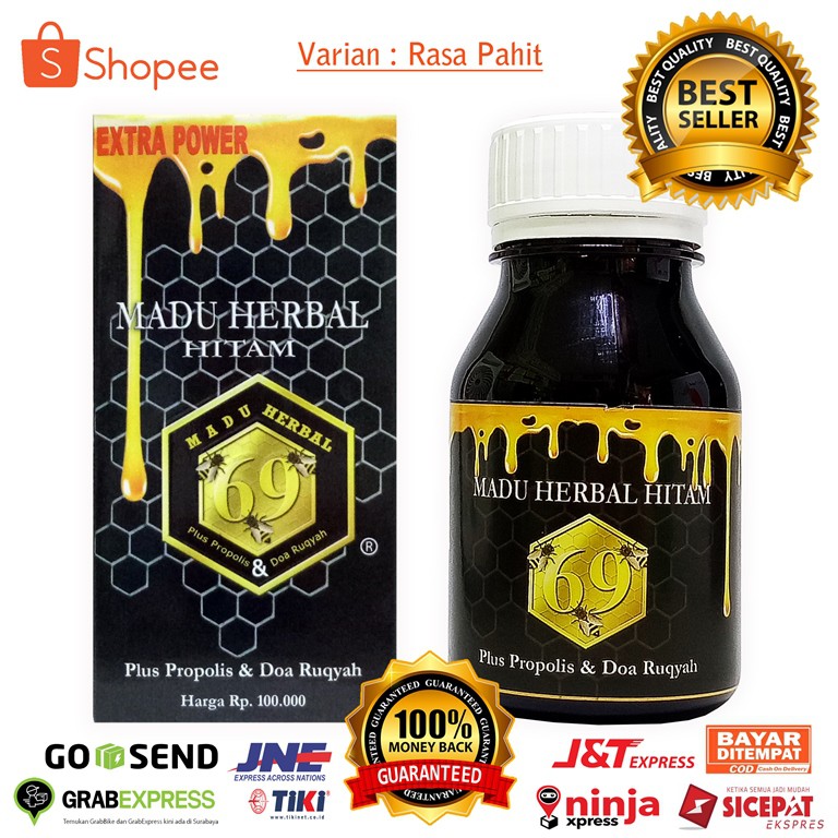 Madu Hitam Pahit Herbal 69 Propolis Best Seller