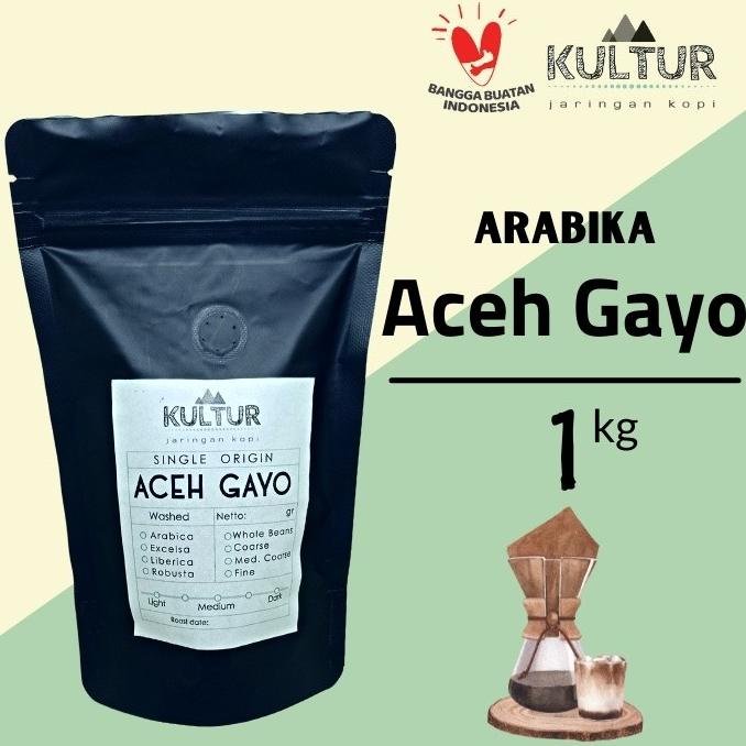 

[COD] COFFEE BEAN BIJI KOPI ARABIKA ACEH GAYO PREMIUM 1 KG [COD]