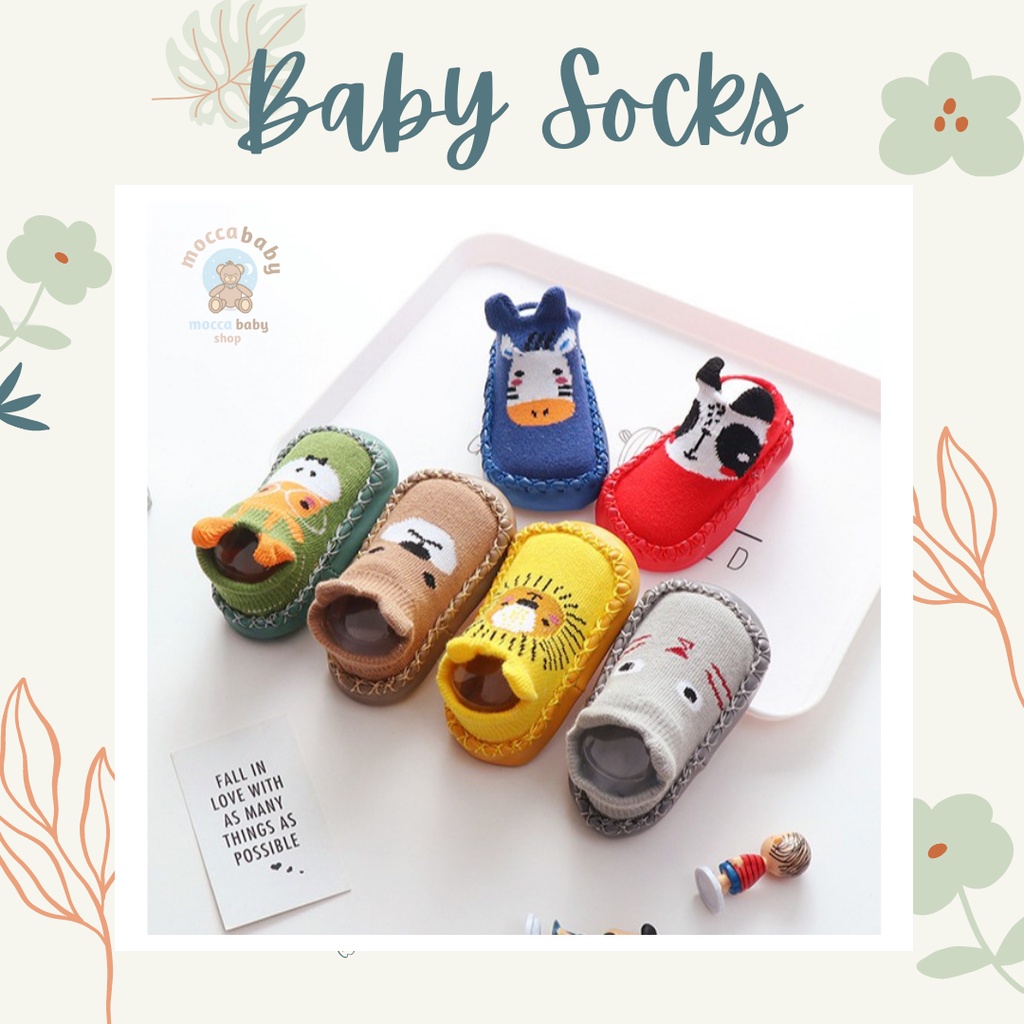 MBSS SEPATU PREWALKER ANTI SLIP BAYI KARAKTER ANIMAL CUTE / SEPATU KAOS KAKI KOREA FASHIONABLE / jungle inc