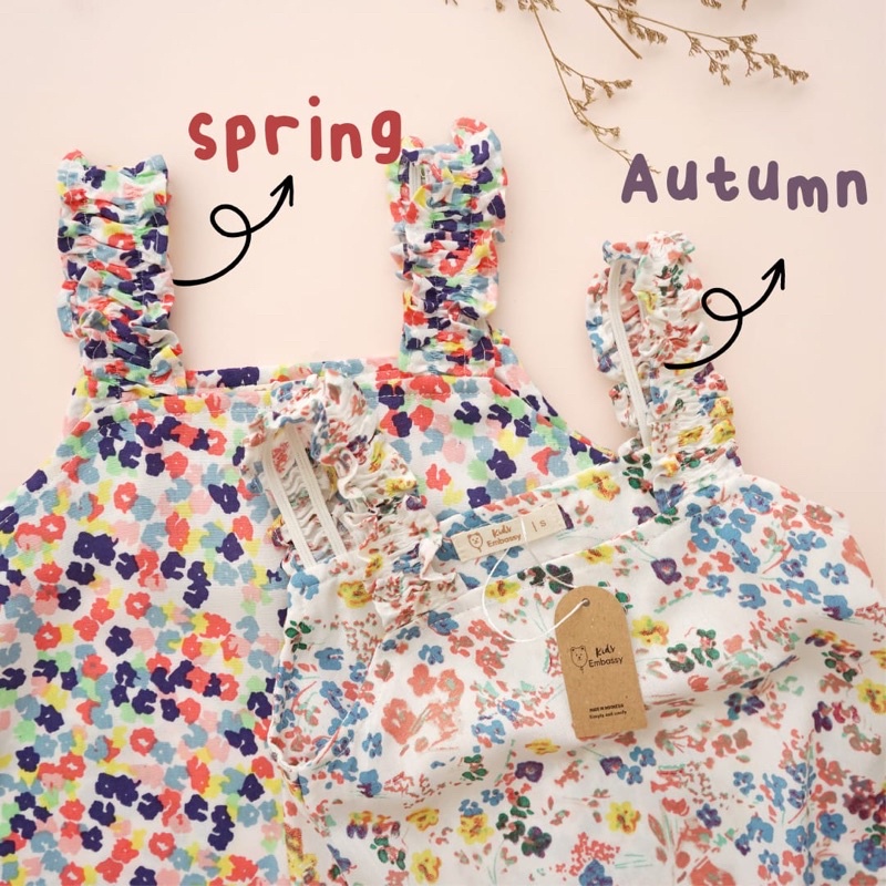 Flower Series Tanktop Set 1-5thn / Setelan Anak