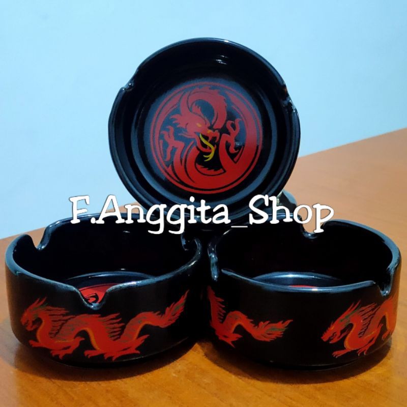 Asbak Keramik 4inc naga