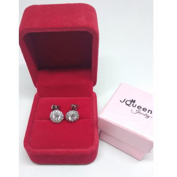 Anting Fashion Cewek Wanita Warna Silver Perak