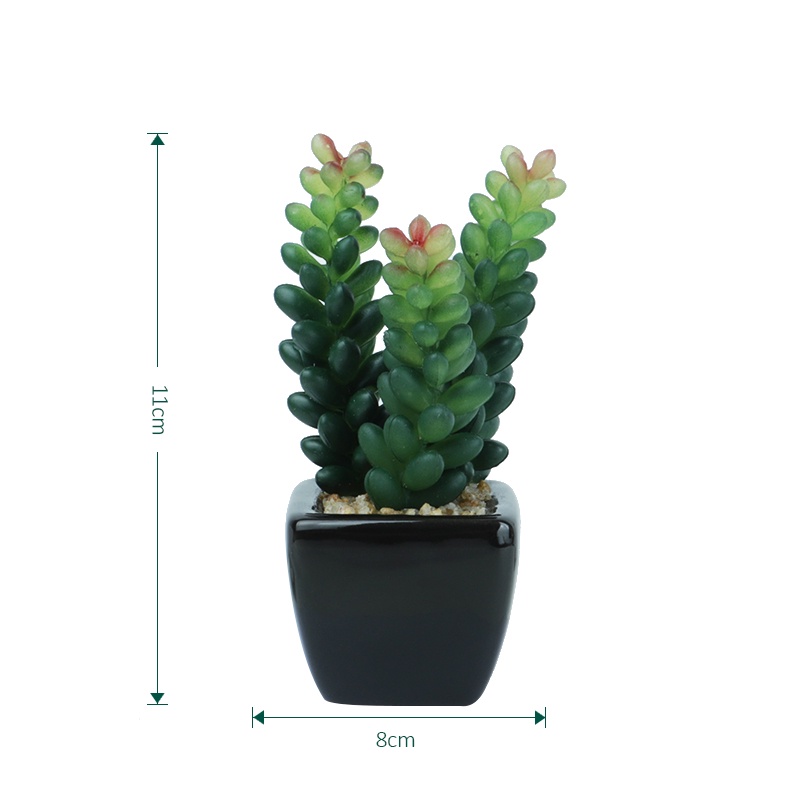 Aonez bunga hias bunga artificial murahbunga mini hiasan tanaman kaktus hias dengan pot-16