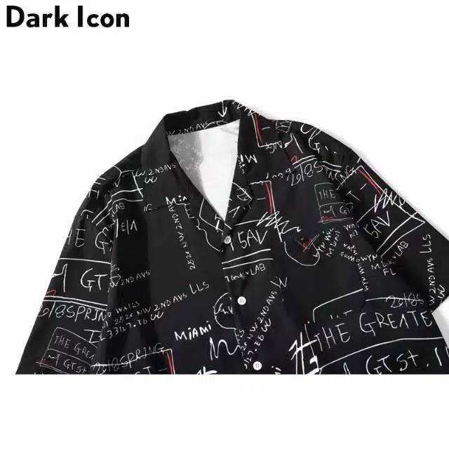 007 KEMEJA GRAFFITI VINTAGE | Kemeja Wanita Graffiti Retro vintage ( LD 100CM )-2