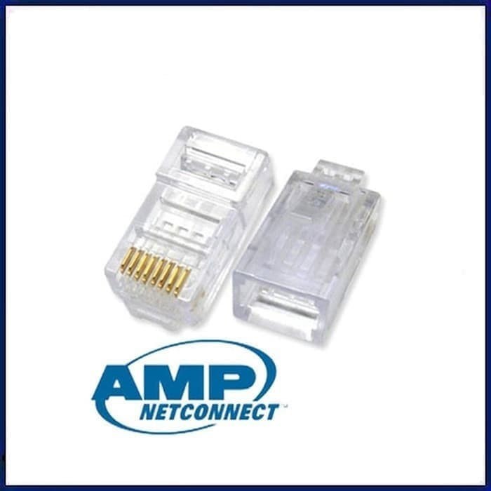 AMP RJ45 ORIGINAL : Connector for BELDEN Cat5E Network Cables