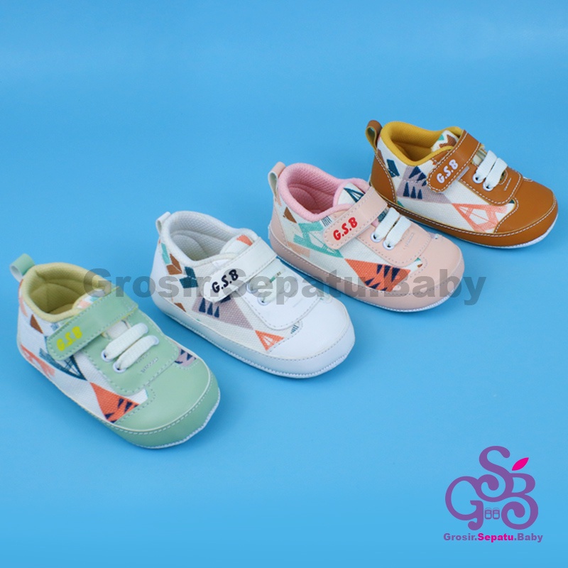 prewalker sepatu bayi laki laki perempuan umur 2 - 14 bulan model Kets Carnival