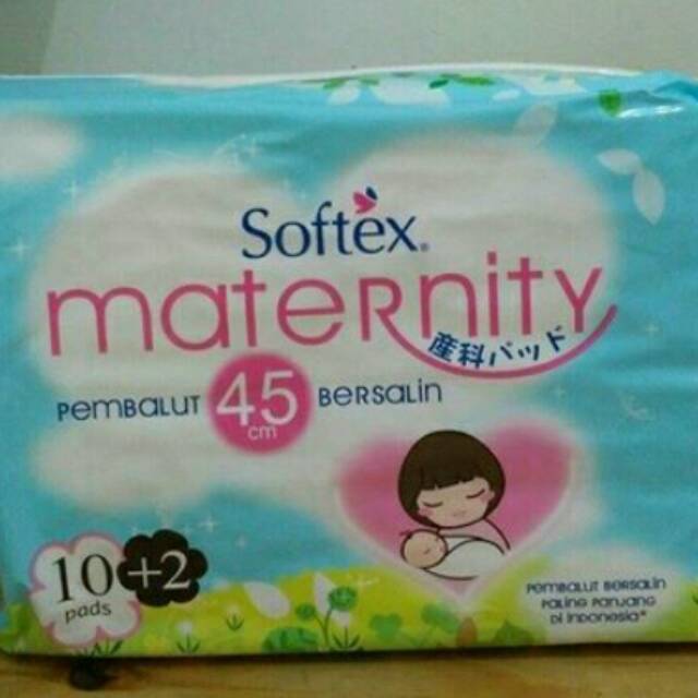 Softex maternity isi 10 2 45cm murah pembalut ibu 