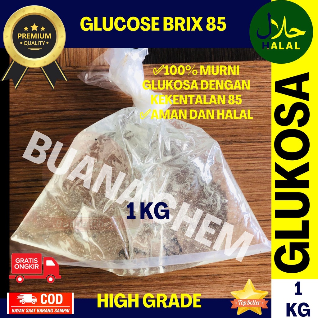 

Glucose Syrup Brix 85 / Glukosa Cair 1kg / Gula Cair / Pemanis