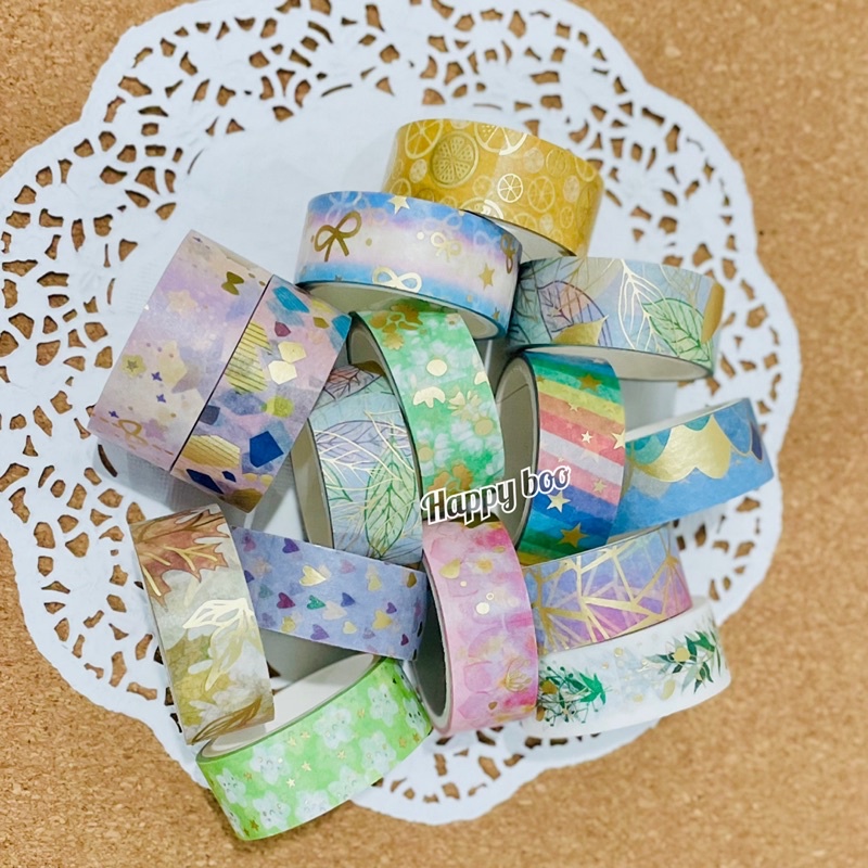 washi tape isolasi motif satuan deco tape isolasi kertas motif