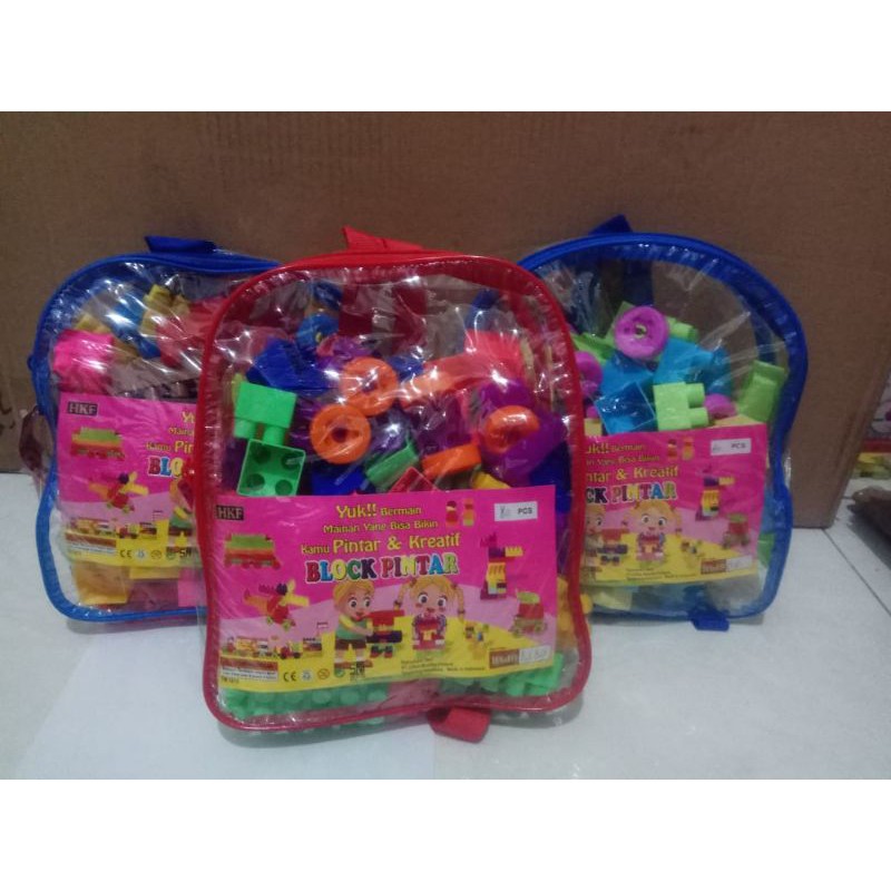 Mainan lego blok pintar isi 80 pc